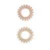 Dessata Glitter & Metal rose gold hårsnodd - 6 st