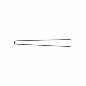 Postichnål platt 0.80 mm x 65 mm svart - 50 st