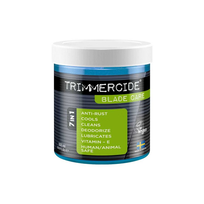 Trimmercide Blade Care (500 ml) är speciellt framtagen för att förlänga livslängden på klippbladen.