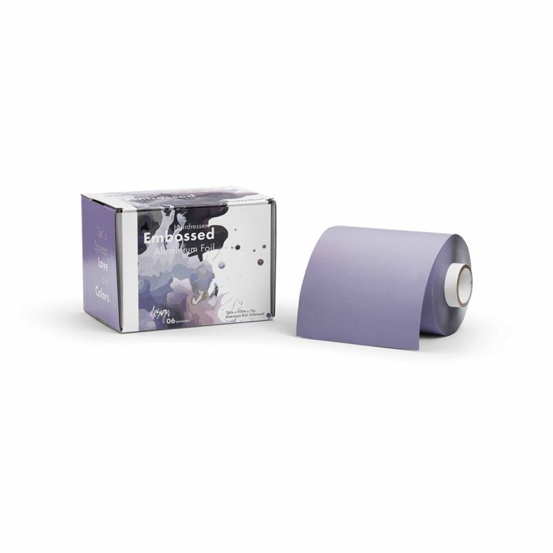 8857-Foil 100 m embossed, Lavender