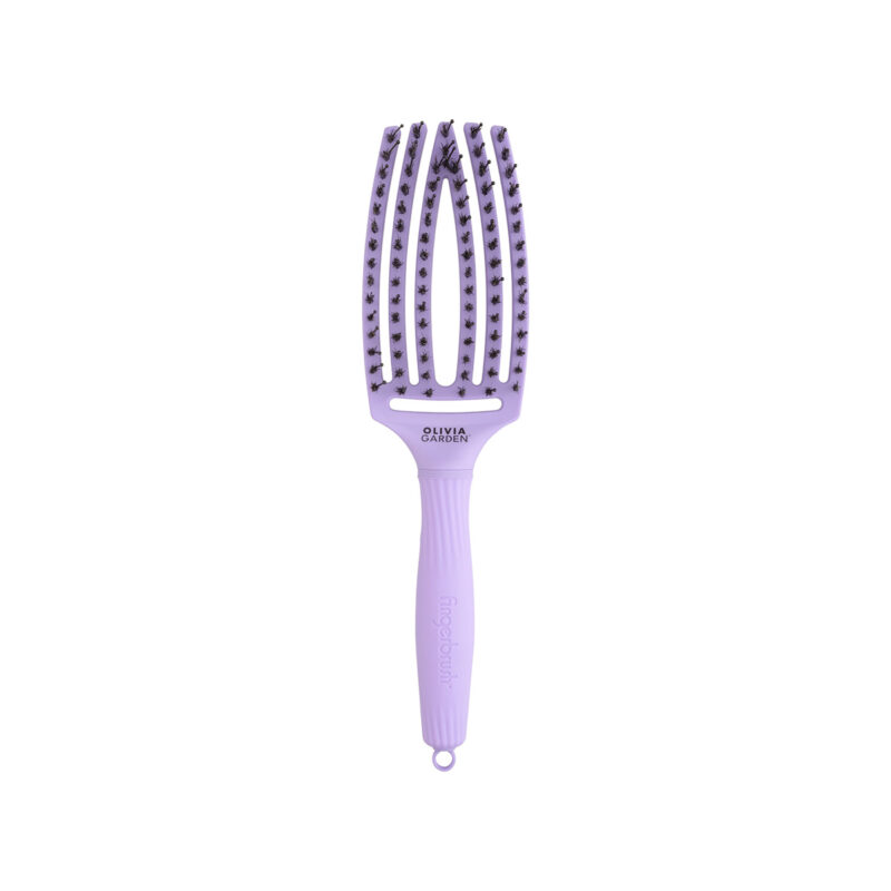 7655-OG Fingerbrush Care ionic Boar&Nylon Lavender, M