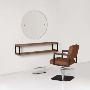 LR:M1100GIOVE ROUND MIRROR WITH FOOTREST