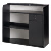 LR:RD040-VERONA BLACK RECEPTION DESK-1
