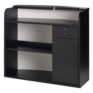 LR:RD040-VERONA BLACK RECEPTION DESK-1