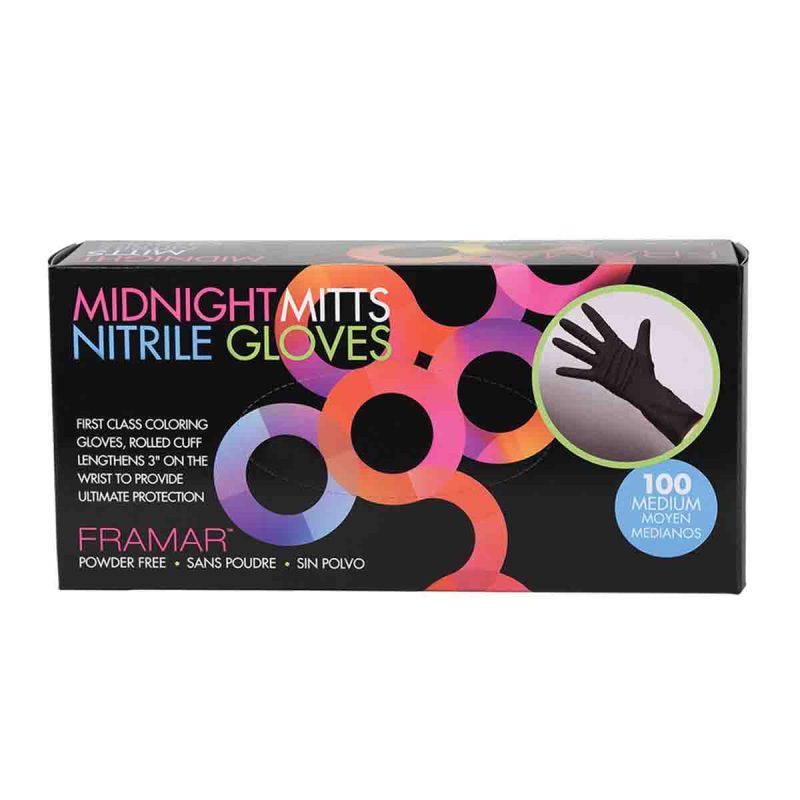 GLV-MM-LRG-Framar - Midnight Mitts Nitrile Gloves Large
