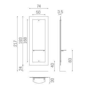 MI:050-01-LYON GLASS STYLING MIRROR-1