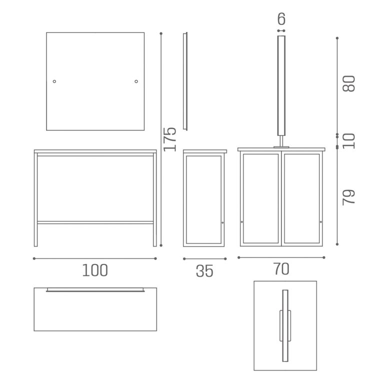 MI:530:-LONDON STYLING MIRROR-5