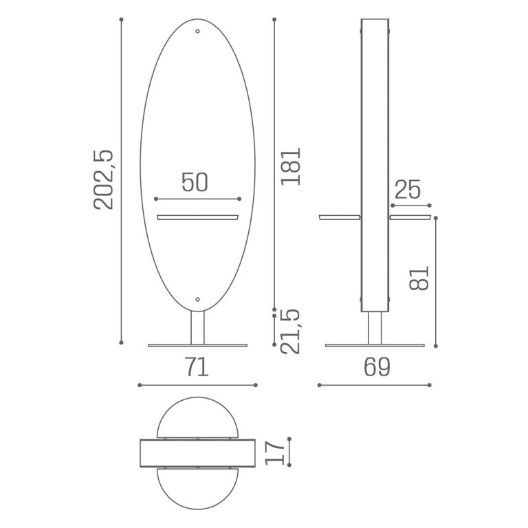 MI:590-03:-MERCURY STYLING MIRROR-2