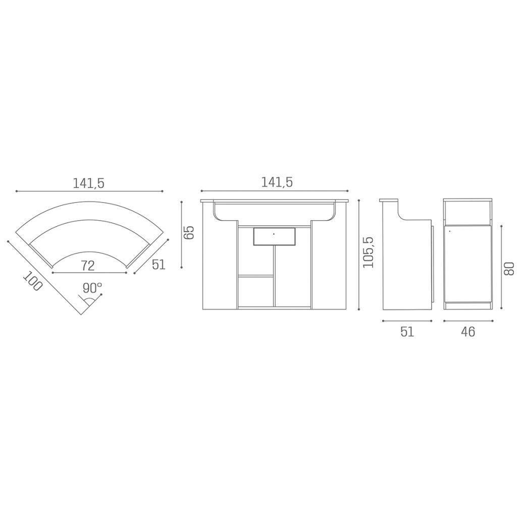 RD:250:0FORM RECEPTION DESK-6