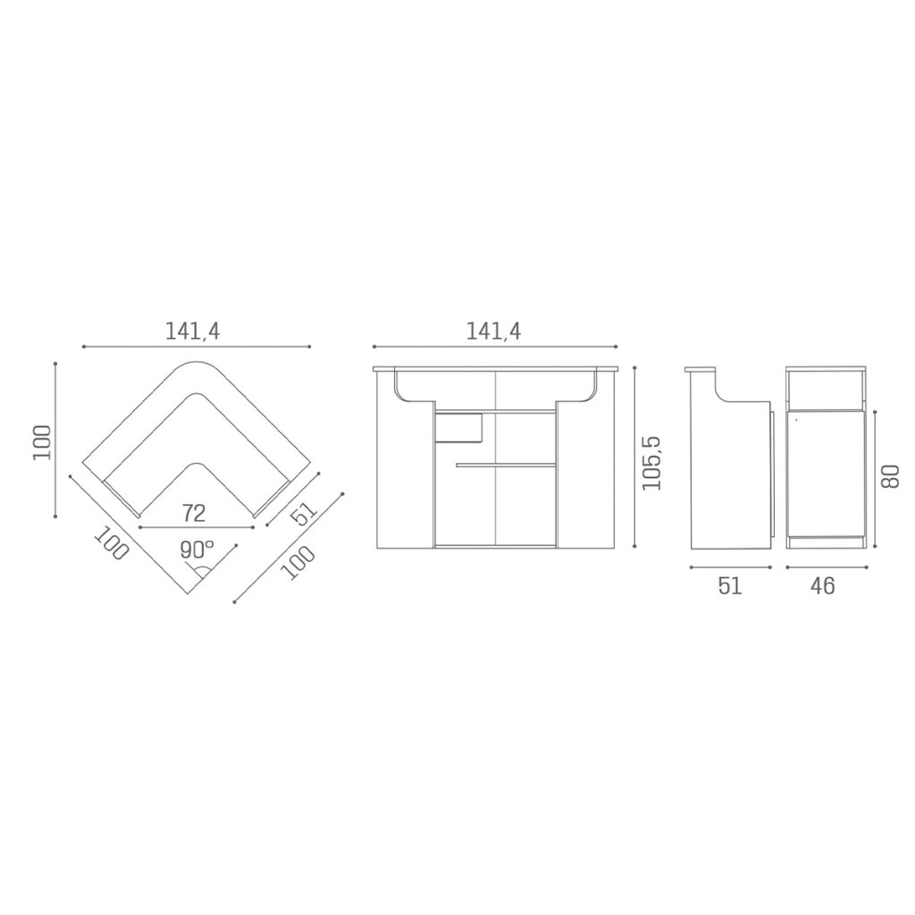 RD:260:-SMART RECEPTION DESK-6